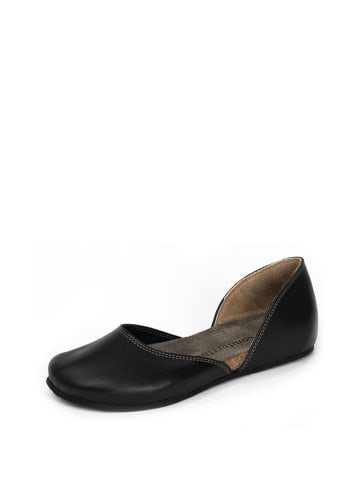 Comfortfusse Skórzane baleriny w kolorze czarnym