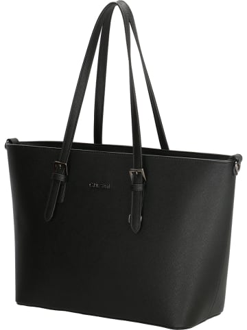 Charm Shopper bag w kolorze czarnym - 41 x 27 x 14 cm