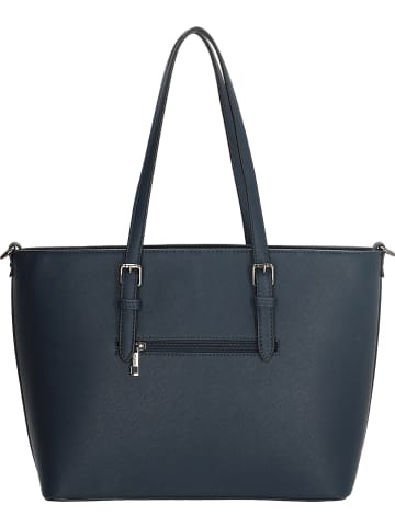 Charm Shopper bag w kolorze granatowym - 41 x 27 x 14 cm