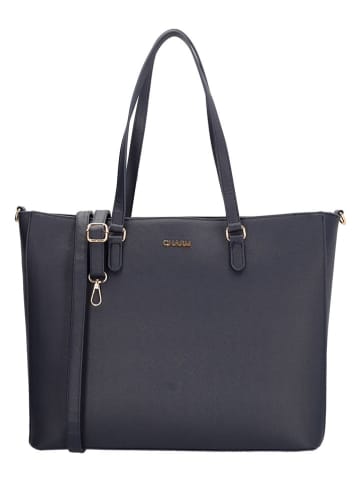 Charm Schultertasche in Dunkelblau - (B)45 x (H)31 x (T)13 cm