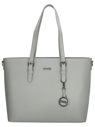 Charm Shopper "Birmingham" in Grau - (B)47 x (H)32,5 x (T)14,5 cm