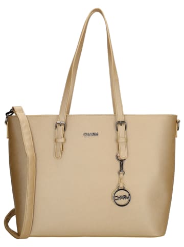 Charm Shopper "Birmingham" in Beige - (B)47 x (H)32,5 x (T)14,5 cm