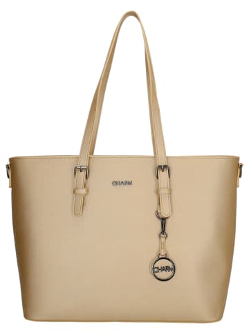 Charm Shopper "Birmingham" in Beige - (B)47 x (H)32,5 x (T)14,5 cm