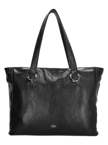 Charm Shopper "Liberty" in Schwarz - (B)43 x (H)34 x (T)12 cm