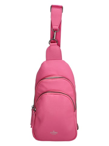 Charm Brustbeutel "New York" in Pink - (B)16 x (H)29 x (T)7 cm