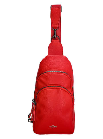 Charm Brustbeutel "New York" in Rot - (B)16 x (H)29 x (T)7 cm