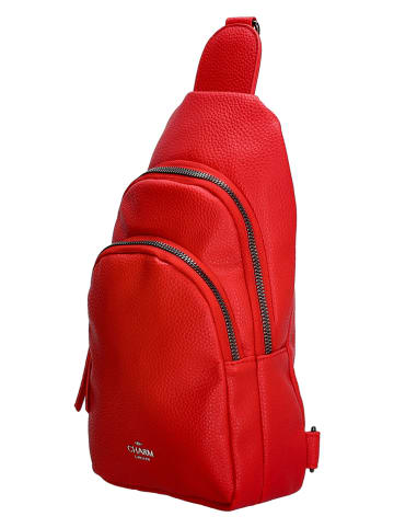 Charm Saszetka "New York" w kolorze czerwonym - 16 x 29 x 7 cm