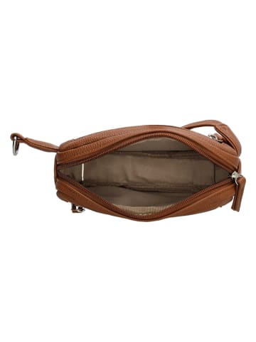 Charm Saszetka "Stratford" w kolorze jasnobrązowym - 18 x 11 x 3,5 cm