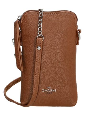 Charm Handytasche "Stratford" in Cognac - (B)10 x (H)17 x (T)2 cm