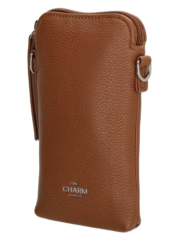 Charm Handytasche "Stratford" in Cognac - (B)10 x (H)17 x (T)2 cm