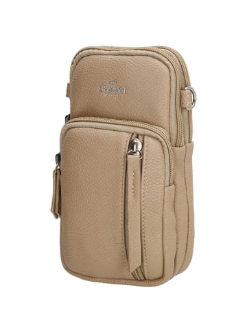 Charm Handytasche "Stratford" in Beige - (B)10 x (H)18 x (T)4 cm