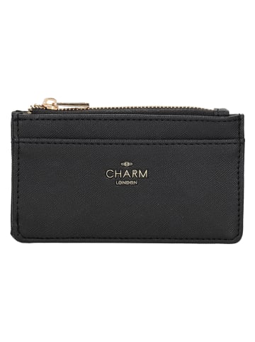 Charm Portfel "Birmingham" w kolorze czarnym - 13,5 x 7,5 x 0,5 cm