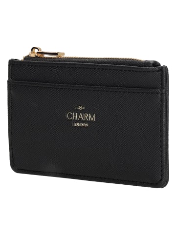 Charm Portfel "Birmingham" w kolorze czarnym - 13,5 x 7,5 x 0,5 cm