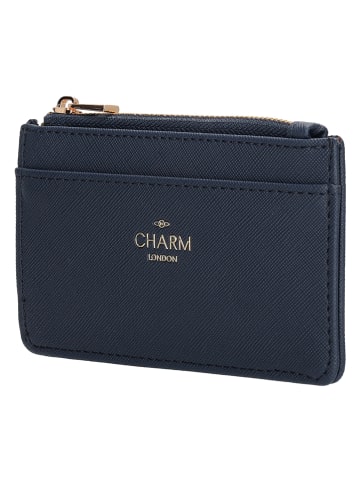 Charm Portfel "Birmingham" w kolorze granatowym - 13,5 x 7,5 x 0,5 cm