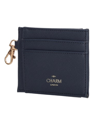 Charm Portfel "Birmingham" w kolorze granatowym - 11,5 x 8,5 x 0,5 cm