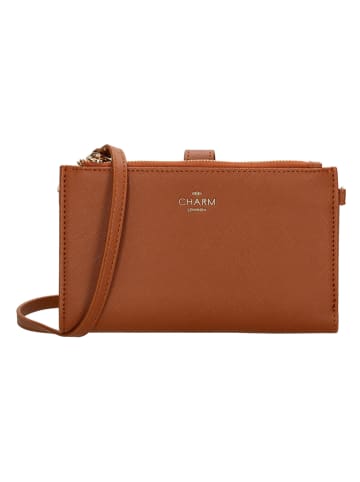 Charm Geldbörse "Birmingham" in Cognac - (B)18,5 x (H)12 x (T)3 cm