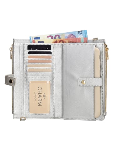 Charm Geldbörse "Birmingham" in Silber - (B)18,5 x (H)12 x (T)3 cm