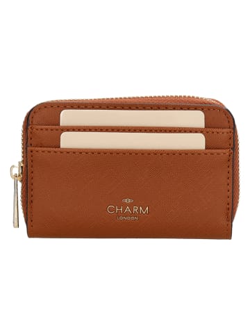 Charm Geldbörse "Birmingham" in Cognac - (B)12,5 x (H)8,5 x (T)2,5 cm