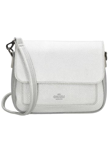 Charm Umhängetasche "New York" in Silber - (B)26 x (H)18 x (T)7 cm