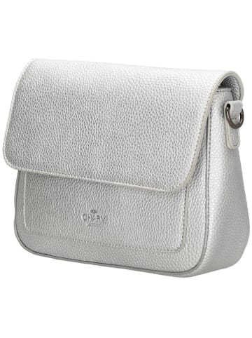 Charm Torebka "New York" w kolorze srebrnym - 26 x 18 x 7 cm