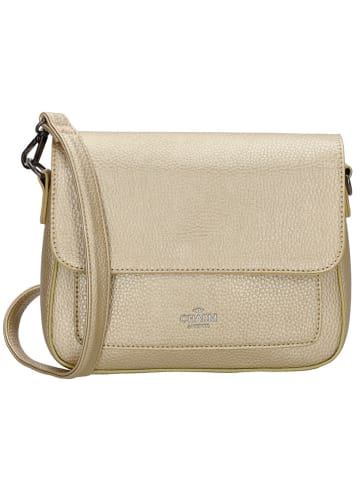 Charm Umhängetasche "New York" in Gold - (B)26 x (H)18 x (T)7 cm