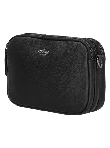 Charm Umhängetasche "New York" in Schwarz - (B)21 x (H)14 x (T)8 cm