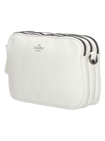 Charm Torebka "New York" w kolorze białym - 21 x 14 x 8 cm