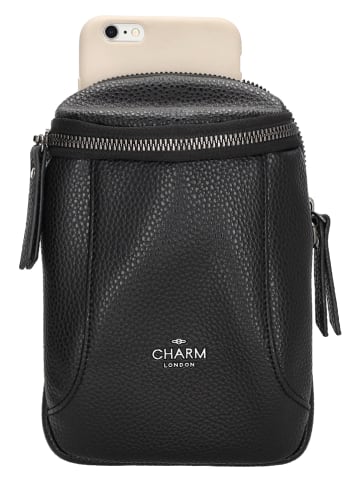Charm Umhängetasche "New York" in Schwarz - (B)13 x (H)19 x (T)8 cm