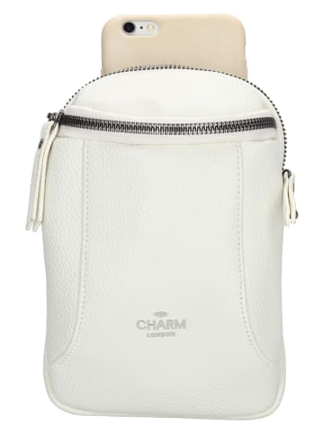 Charm Torebka "New York" w kolorze białym - 13 x 19 x 8 cm