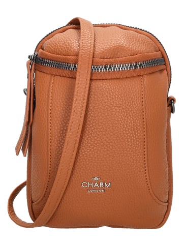 Charm Umhängetasche "New York" in Cognac - (B)13 x (H)19 x (T)8 cm