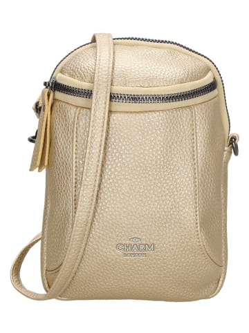 Charm Umhängetasche "New York" in Gold - (B)13 x (H)19 x (T)8 cm