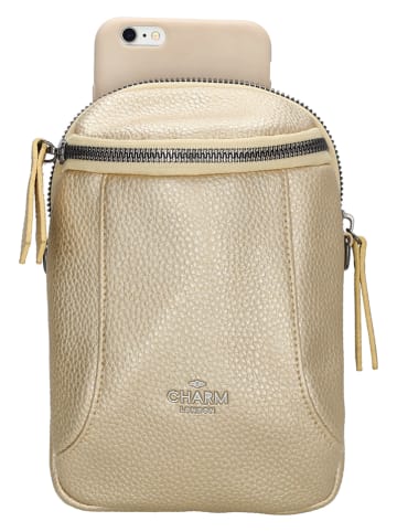 Charm Umhängetasche "New York" in Gold - (B)13 x (H)19 x (T)8 cm