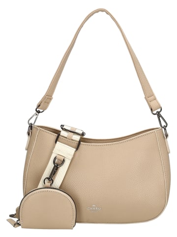 Charm Torebka "New York" w kolorze beżowym - 27 x 18 x 7 cm