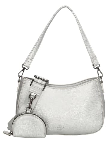 Charm Schultertasche "New York" in Silber - (B)27 x (H)18 x (T)7 cm