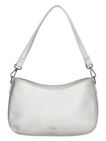 Charm Schultertasche "New York" in Silber - (B)27 x (H)18 x (T)7 cm
