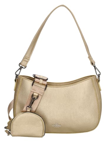 Charm Schultertasche "New York" in Gold - (B)27 x (H)18 x (T)7 cm