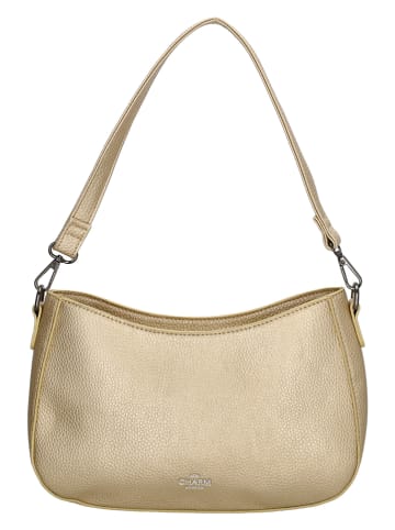 Charm Schultertasche "New York" in Gold - (B)27 x (H)18 x (T)7 cm