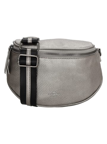 Charm Gürteltasche "New York" in Silber - (B)18,5 x (H)13,5 x (T)11,5 cm