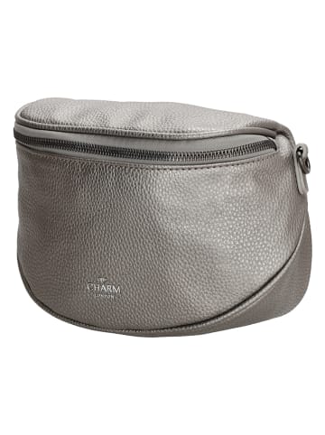 Charm Gürteltasche "New York" in Silber - (B)18,5 x (H)13,5 x (T)11,5 cm
