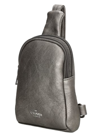 Charm Brusttasche "Tottenham" in Grau - (B)11 x (H)16,5 x (T)4 cm