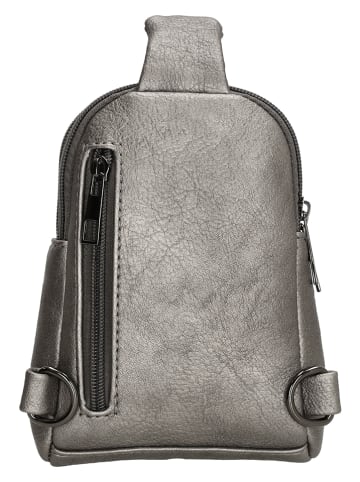 Charm Brusttasche "Tottenham" in Grau - (B)11 x (H)16,5 x (T)4 cm