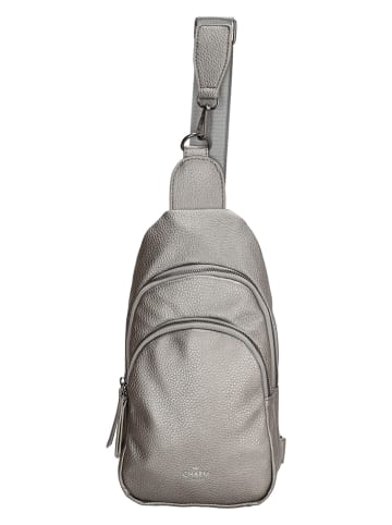 Charm Brustbeutel "New York" in Grau - (B)16 x (H)29 x (T)7 cm