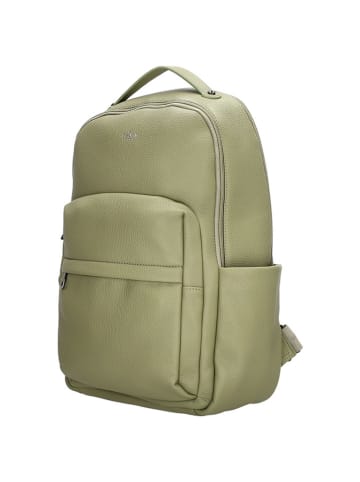 Charm Plecak "Mulberry street" w kolorze zielonym - 28 x 41 x 13,5 cm