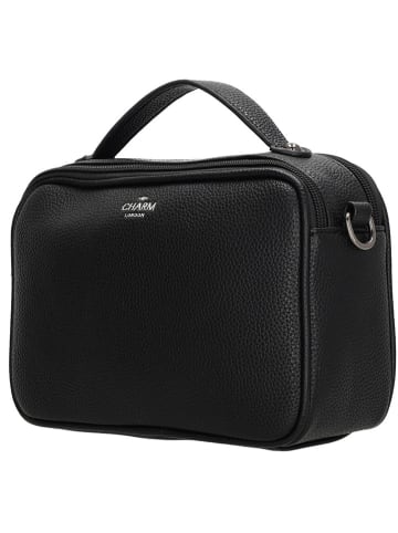 Charm Umhängetasche "Mulberry street" in Schwarz - (L)23 x (H)17 x (T)7,5 cm