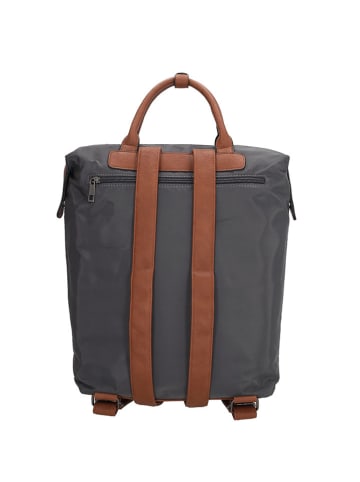 Charm Rucksack "Buckingham" in Grau - (B)28 x (H)40 x (T)13 cm