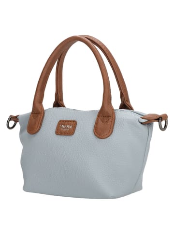 Charm Henkeltasche "Buckingham Palace" in Hellblau - (B)20 x (H)13 x (T)9 cm