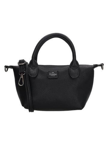 Charm Henkeltasche in Schwarz - (B)20 x (H)13 x (T)9 cm