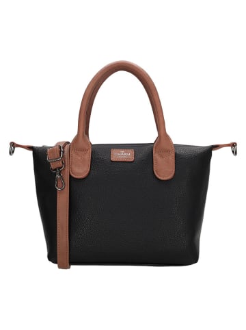 Charm Henkeltasche "Buckingham Palace" in Schwarz - (B)30 x (H)20 x (T)11 cm