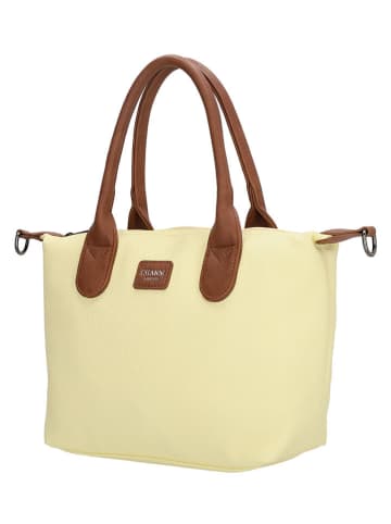 Charm Henkeltasche "Buckingham Palace" in Gelb - (B)30 x (H)20 x (T)11 cm