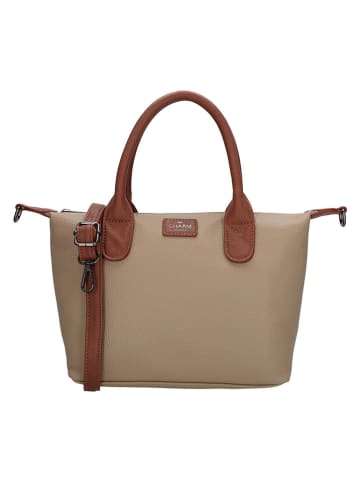 Charm Henkeltasche "Buckingham Palace" in Beige - (B)30 x (H)20 x (T)11 cm